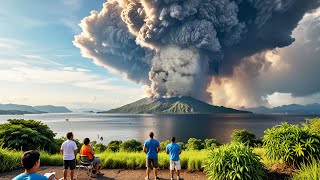 Terrifying Live Footage Taal Volcano eruption experiences 5 massive phreatomagmatic [upl. by Niko]