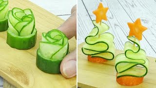 Cucumber amp Carrot decoration ideas  Thaitrick [upl. by Yessej]