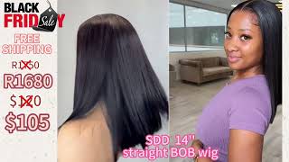 Promotion black Friday ST BOB 14 wigs humanhairwig hdlace hairstyle [upl. by Emeline]