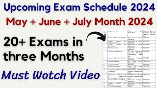 HPPSC Exam Schedule 2024  May  June  July Month 2024  GKSTUDY [upl. by Ginnie]