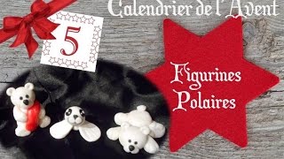 5 🎄 Figurines Polaires pâte à sucre  CALENDRIER DE LAVENT [upl. by Yokoyama]