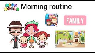 family morning routine miga apartment  cute miga world [upl. by Nallak763]