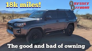 22 Toyota 4Runner 18000 mile ownership review DETAILED [upl. by Abram]