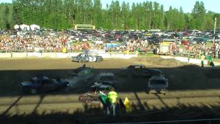 Roseau County Fair Demolition Derby Heat 2 [upl. by Groves]