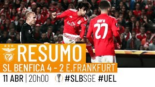 HIGHLIGHTS SL Benfica 42 Eintracht Frankfurt [upl. by Wentworth]