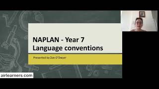 NAPLAN Year 7 Language Conventions preparation video Sample Question and Tips [upl. by Robert]