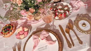 How to Host a Party 🎀 Coquette Galentines Day [upl. by Lonnie]