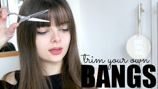 How To Trim Your Own Bangs [upl. by Cordey]