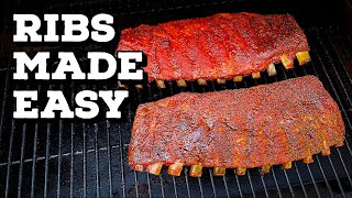 Easy And Delicious Smoked Ribs Recipe  Smoked Ribs On A Traeger [upl. by Stoneman]