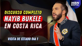 Discurso Completo del Presidente Nayib Bukele en Visita de Estado a Costa Rica  Día 1 [upl. by Heinrich958]