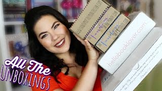 ALL THE UNBOXINGS  Fandom and Bookish Subscriptions Boxes [upl. by Hgielanna83]