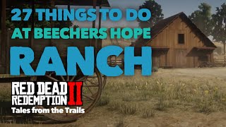 Red Dead Redemption 2 What to do at Beechers Hope Ranch  Cook  Craft  Milk  Eggs  Eat  Hay [upl. by Juan]