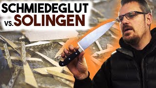 Test Solingen vs Schmiedeglut Küchenmesser  Camillus Vortex Giveaway [upl. by Keffer754]