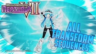 Megadimension Neptunia VII  All Transformation Sequences [upl. by Titus187]