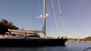 Nelson sailing out of Mosman Bay [upl. by Akamahs]