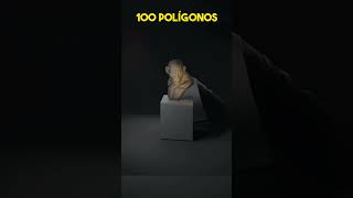 La diferencia entre un juego con 1 polígono vs 100000 polígonos gameshorts [upl. by Sherer]