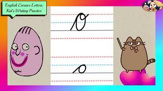 Preschool English Writing practice for cursive letters Aa  Zz [upl. by Eile]