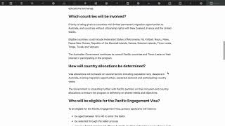 PACIFIC ENGAGEMENT VISA 192 [upl. by Fachanan]