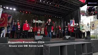 Hoppeditz Erwachen Duisburg 2024 Gruss von Oberbürgermeister Sören Link [upl. by Nerfe]