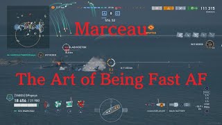 World of Warships Legends Marceau The Art of Being Fast AF [upl. by Ardnoel]