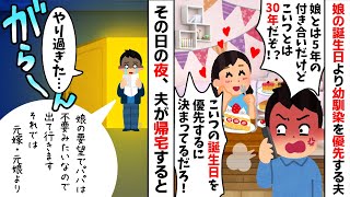 自分の娘の誕生日より幼馴染の誕生日を優先するクズ夫「娘とは5年、アイツとは30年の付き合いだ！」→呆れたので娘を連れ出て行った結果w【2ch修羅場スレ・ゆっくり解説】 [upl. by Kenney]