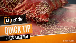 Sheen Material Effect  URENDER Quick tip [upl. by Chaves280]