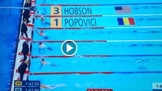 David Popovici Becomes First Romanian Man To Win Gold 🥇 At Olympics After 200 FREE Win [upl. by Ysset770]