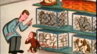 Curious George at the Pet Shop Old Cartoon 1980s [upl. by Nivag]