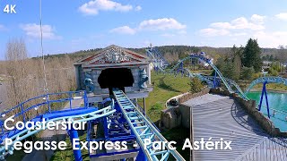 Pégase Express POV  2023  4K  Parc Astérix [upl. by Ydnys590]