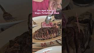 Steak Dry Aged Australian Porterhouse Steak by Maison Mamou shortsfeed dryagedsteak shortsvideo [upl. by Isoj482]