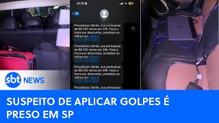 Polícia prende suspeito de aplicar golpes por SMS em São Paulo  SBTNewsnaTV 240724 [upl. by Bohlin]