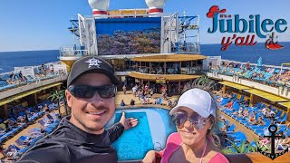 Our First SEA DAY Aboard Carnival Jubilee 2024  Cruise Vlog [upl. by Libby]