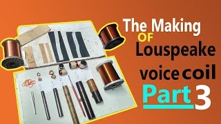 The making of a loudspeaker voice coil  the making of voice coil at home  Use the material 🔊🔊 [upl. by Hyde]