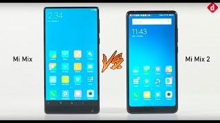 Xiaomi Mi Mix Vs Xiaomi Mi Mix 2 InDepth Comparison  Digitin [upl. by Ayotnahs]