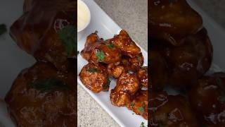 Fried Bbq cauliflower bites food shorts shortsfeed foodshorts youtubeshorts [upl. by Llennehc657]