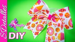 Como hacer lazos Lazos de Porristas  Video 56  SDetalles  DIY [upl. by Edme238]