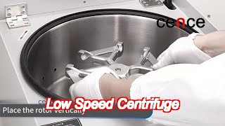 low speed centrifuge with 4250ml swing out rotor max speed 5000rmin clinical centrifuge [upl. by Arraic]