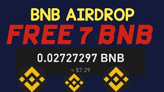 BNB AIRDROP Claim Free 7 BNB FREE BNB mining website [upl. by Amathist375]