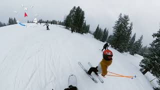 Brighton Powder Day 24  Salomon Dancehaul  GoPro MAX [upl. by Ydnis133]