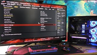 Flashing BIOS and Installing Windows 10  Asus ROG Crosshair VIII Hero Motherboard [upl. by Sydel]