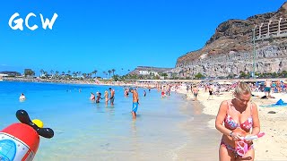 Gran Canaria Amadores Beach Walk Spain 4K Canary Islands [upl. by Hedley29]