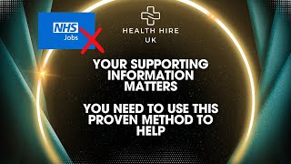 How to Tailor Your NHS Job Application I Personal Statement amp Supporting Information [upl. by Ahsiral]