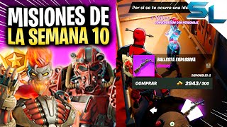 Como COMPLETAR TODAS las MISIONES DE LA SEMANA 10 TEMPORADA 3 CAPITULO 5 FORTNITE [upl. by Garey99]