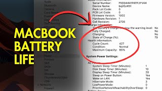 How to Check Battery Cycles Count Health and Battery Capacity on Your Mac [upl. by Mor]