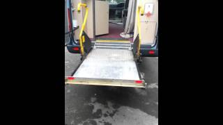 Wheelchair lift underfloor Ratcliff Palfinger from VW LT35  Sprinter [upl. by Notneuq]