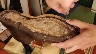 Hand Making a pair of bespoke Brown Leather Boots [upl. by Barimah]