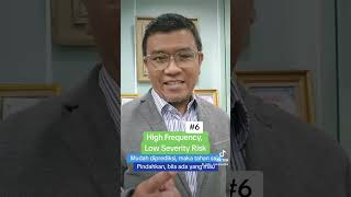 6 High frequency low severity risk mudah diprediksi maka tahan saja Pindahkan kalau ada yg mau [upl. by Desiri]