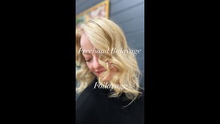 Difference Between Freehand Balayage amp Foilayage [upl. by Enined]