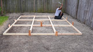 Making Extra Large Concrete Pavers  DIY concrete patio [upl. by Llenyl]