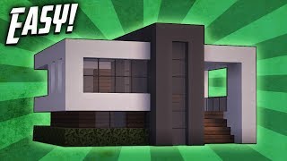 Minecraft How To Build A Small Modern House Tutorial 14 [upl. by Nawj]